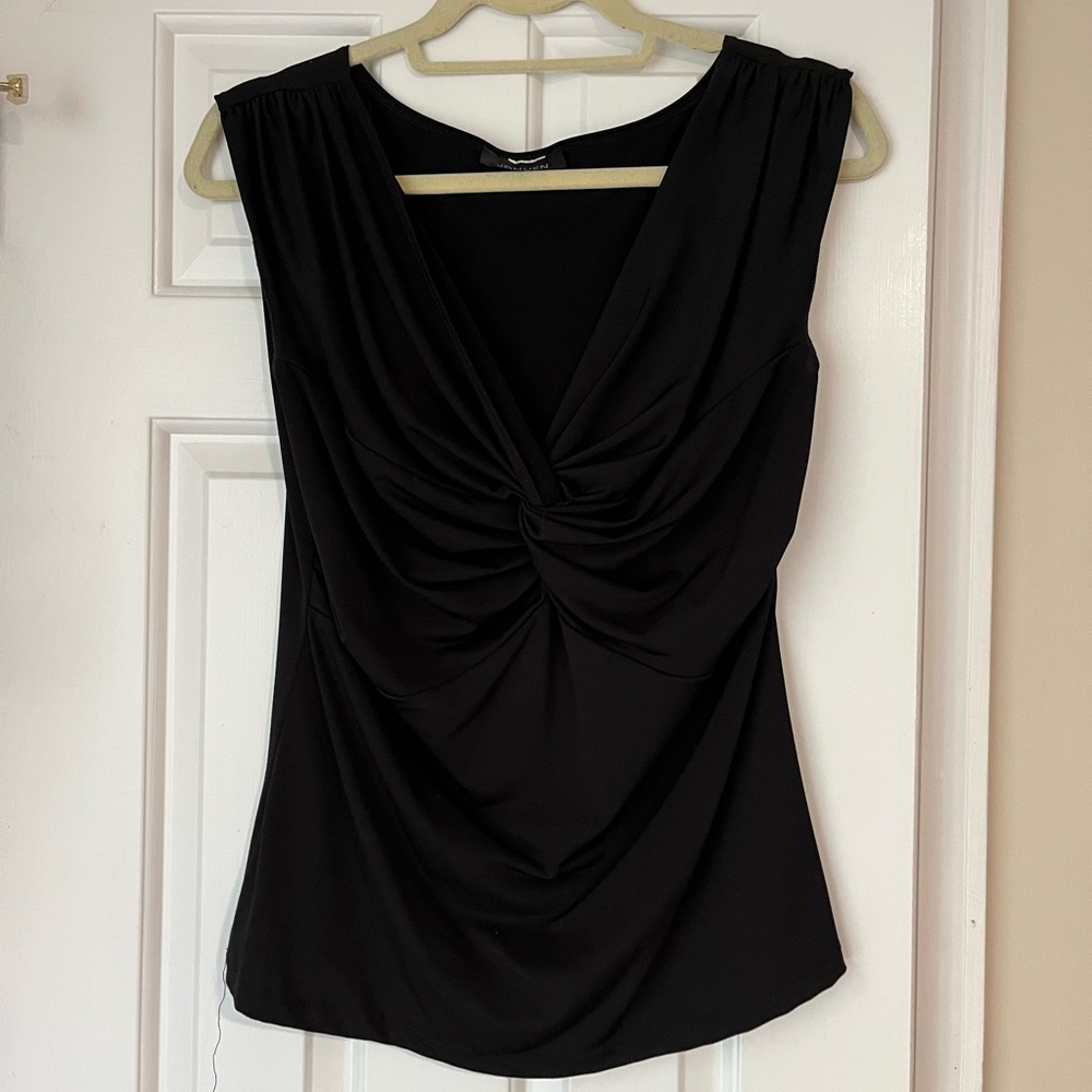 Jonden Size S Twist Black Knot Blouse